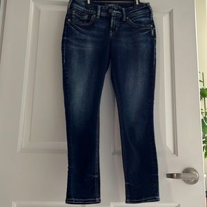 Quicksilver skinny crop jeans 27